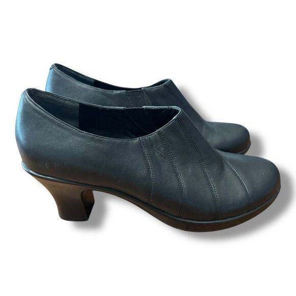 Dansko Bennett Ankle Boot Booties Heels Black Leather Women Sz EUR 41 / US 8.5 - Picture 2 of 9